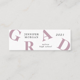 studenten fet brev skolkort färg Namn Mini Visitkort