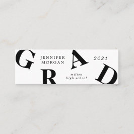 studenten fet brev skolkort färg Namn Mini Visitkort