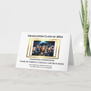 Studenten firande anpassningsbar foto utan guld kort