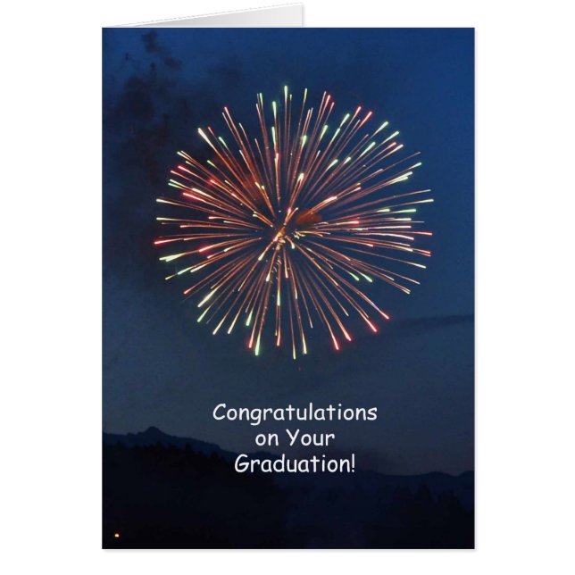 Studenten Fireworks Hälsningskort (Framsidan)
