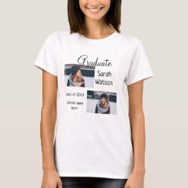 studenten-foto enkelt klassiskt lägga till klassår t shirt