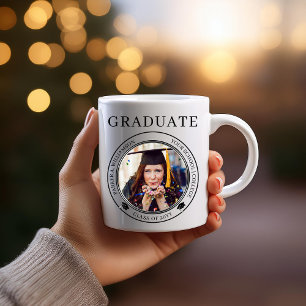 Studenten-foto-grad-klass år Student Kaffemugg