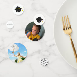 Studenten fotoår Namn Bord-konfetti