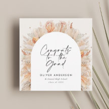 Studenten fotobåge terracotta pampas botaniska