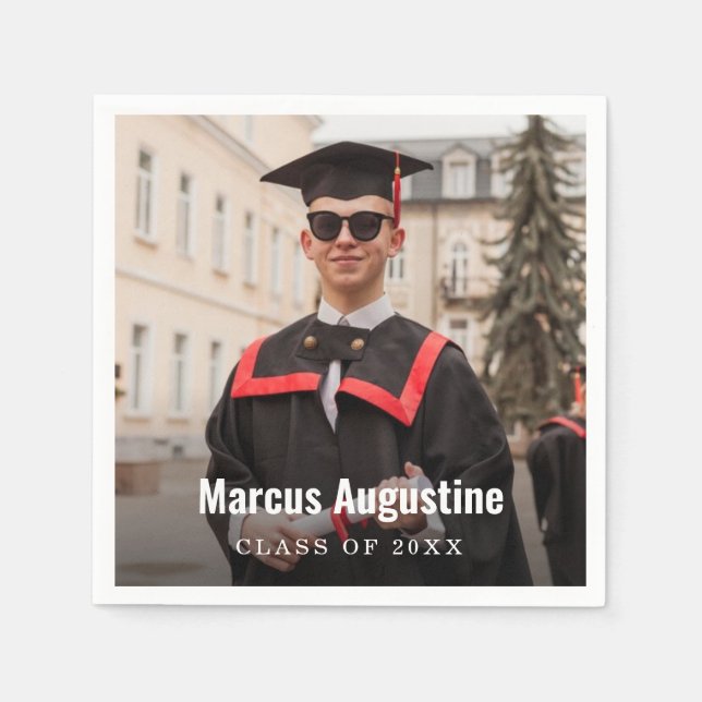 Studenten fotoklass 2025 pappersservett (Framsidan)