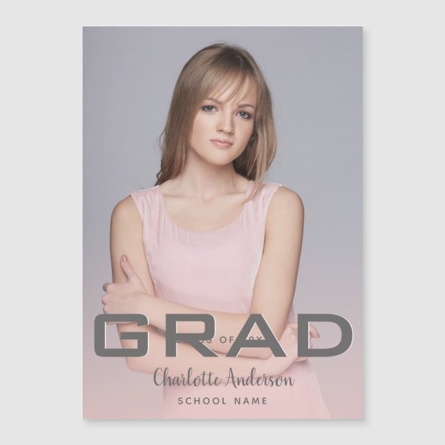 Studenten fotomodern elegant ro guld (Framsida)