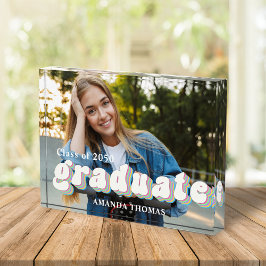Studenten fotomodern retro-typografi