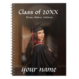 Studenten fotopatbok - anpassat namn anteckningsbok