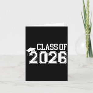 Studenten från 2026 på gymnasiet studentmössa kort