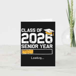 Studenten från 2026, sista året laddar rolig senio kort