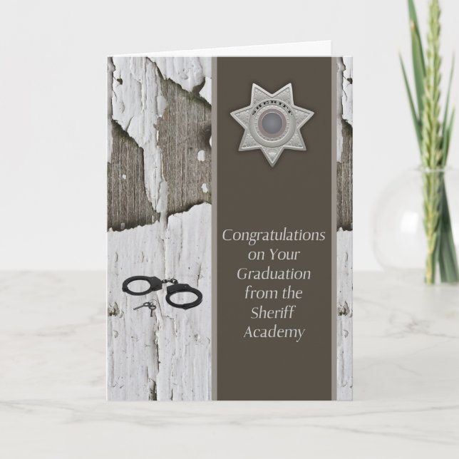 Studenten från sheriff Academy Kort (Framsida)