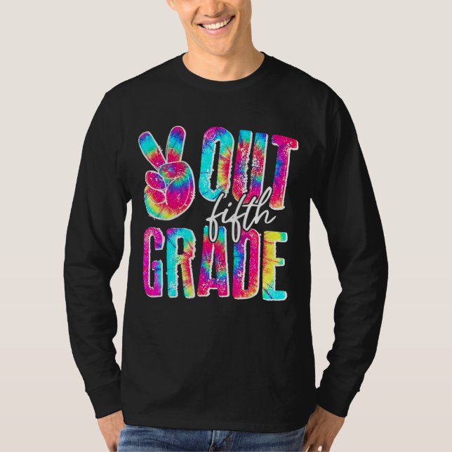 Studenten Fredstecken ut femte Klass-däcket T Shirt (Framsida)