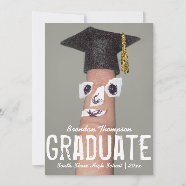 Studenten Funny Grad Cap Tecknad 2023 Student Meddelande (Framsida)