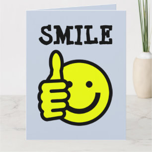 STUDENTEN FUNNY SMILE ANSIKTE GRATULERART BIG-KORT KORT