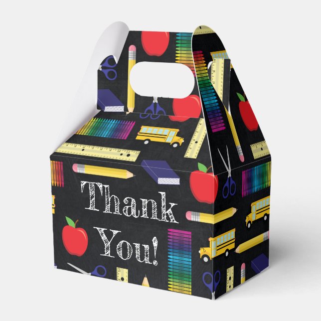 Studenten Gable för lärarutbildning Chalkboard Presentaskar (Framsidan Sidan)