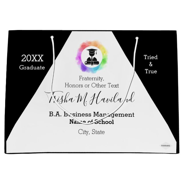 Studenten Gått Bag-vattenfärgsutseende HAMbyWG (Framsidan)