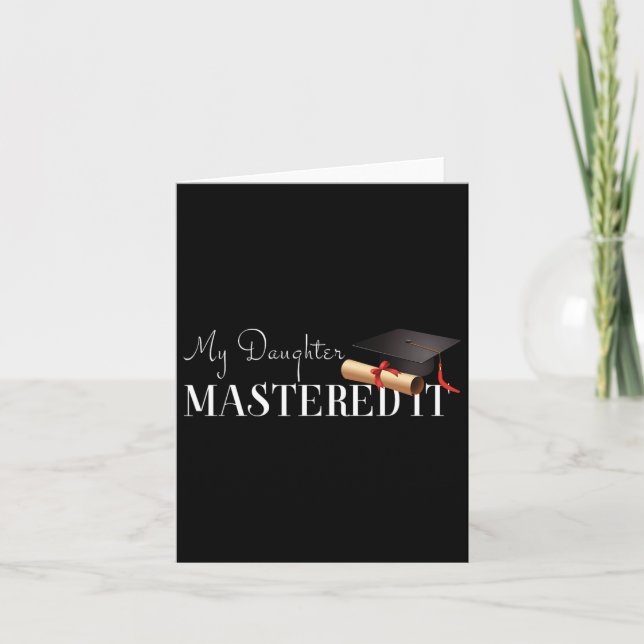 Studenten gav min dotter förödelse! kort (Framsida)