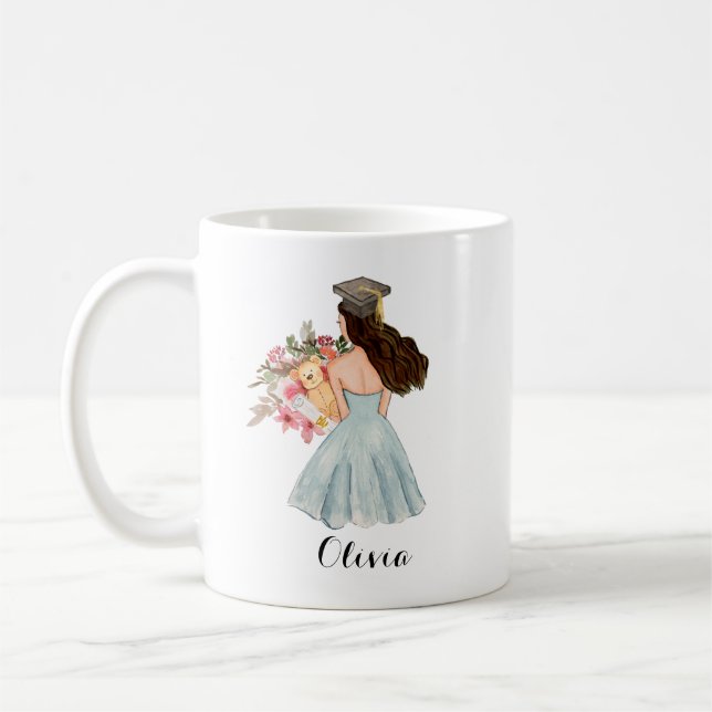 Studenten-gåva till bästa vän kaffemugg (Vänster)