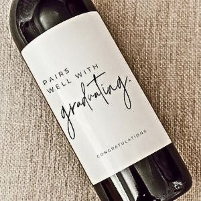 studenten-gåvor 2024 vinflaska etikett (Skapare uppladdad)