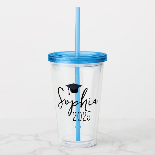 Studenten ger till henne, Studenten Tumbler, Grad Take Away Mugg (Framsida)