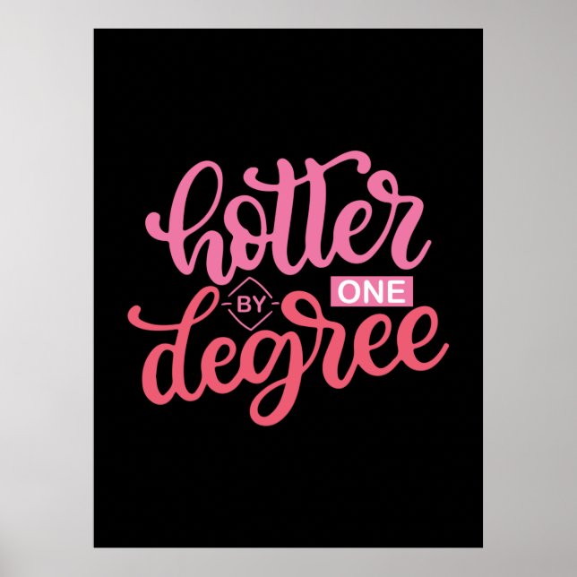 Studenten Gift | Hotter i en grad Poster (Framsidan)