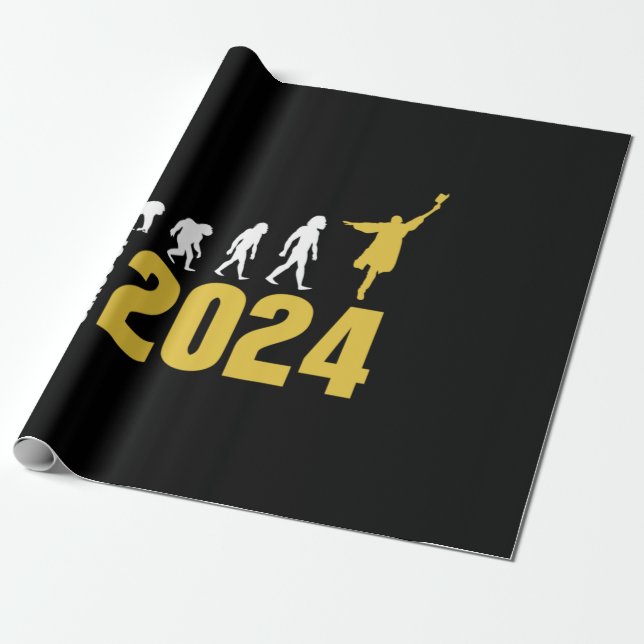 Studenten Gift | Klass 2024 Presentpapper (Utrullad)