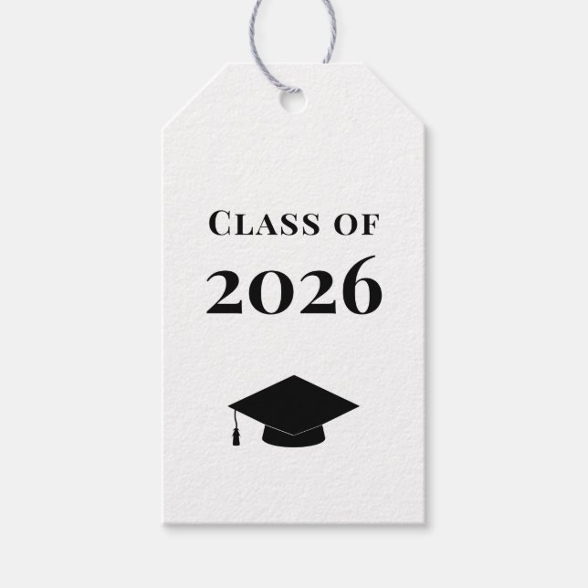 Studenten Gift Märkre, klass 2023 enkel Presentetikett (Framsidan)