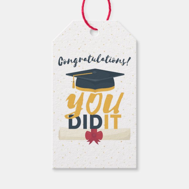 Studenten Gift Märkres Presentetikett (Framsidan)