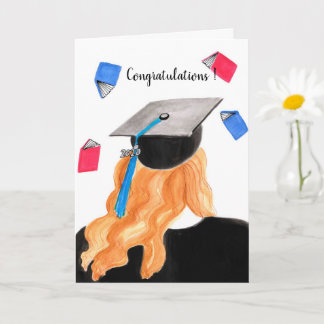 Studenten Girl Grattiss Kort