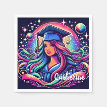 Studenten Girl in Neon Färg Anpassningsbar