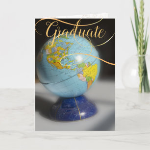 Studenten Globe Grattisar Kort
