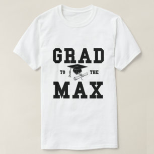 Studenten Grad Max Black Text T-Shirt