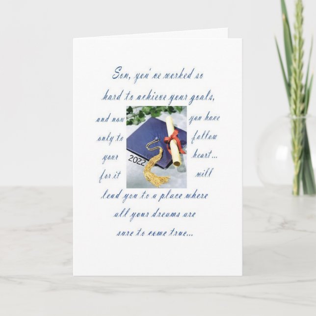 Studenten-Grandson, Lycklig Studenten-kort Kort (Framsida)