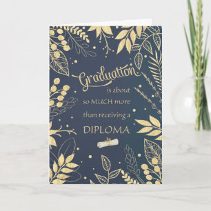 Studenten Grattis Glitter Titta Löv Kort