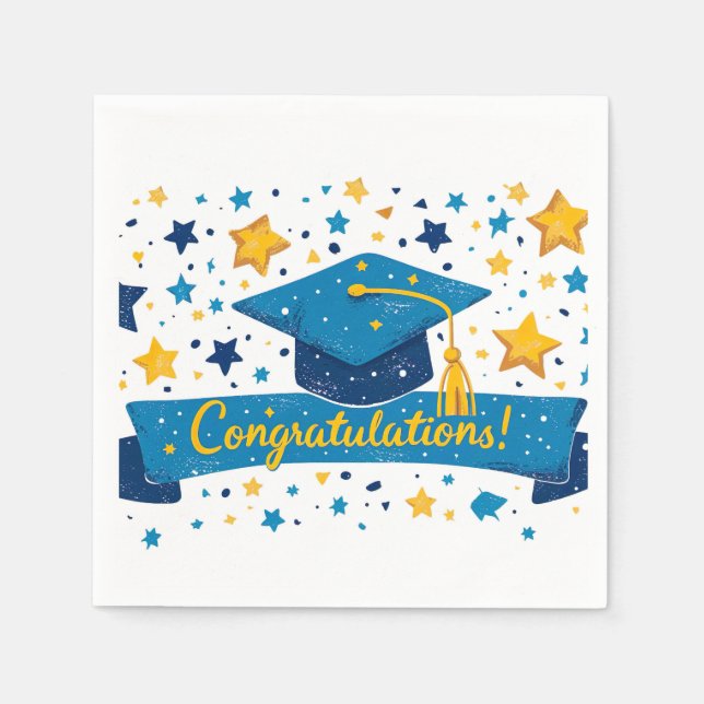 Studenten Grattis Napkins Pappersservett (Framsidan)