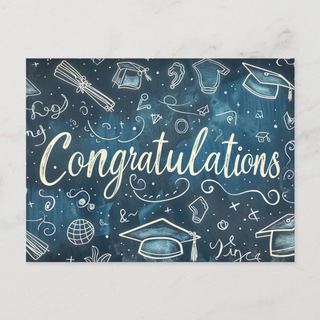 Studenten Grattis vykort (Framsida)