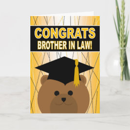 Studenten Grattisar för Brother in Law Kort