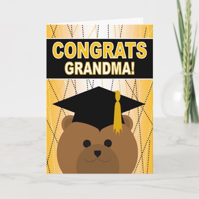 Studenten Grattisar Grandma/Grandmor Kort (Framsida)