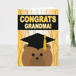 Studenten Grattisar Grandma/Grandmor Kort
