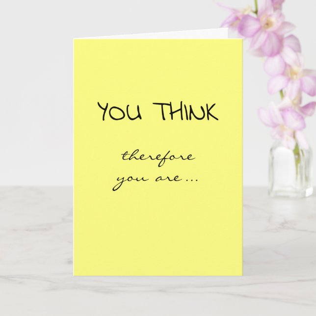 Studenten Grattisar jag Tänka är därför jag Kort (Orkide)