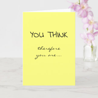 Studenten Grattisar jag Tänka är därför jag Kort