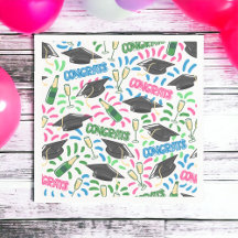 Studenten Gratulerar champagnekonfetti färgad