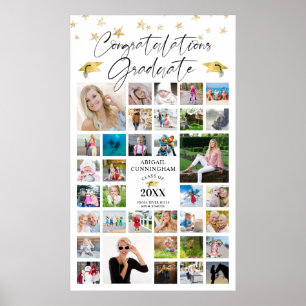Studenten Gratulerar Grad 35 Photo Collage Poster