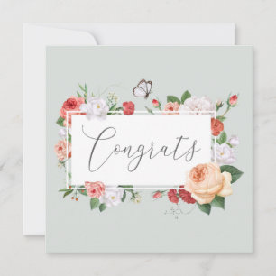 Studenten Gratulerar mjuk persika och Grönt Blommi