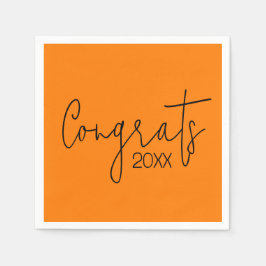 Studenten Gratulerar om Orange Pappersservett