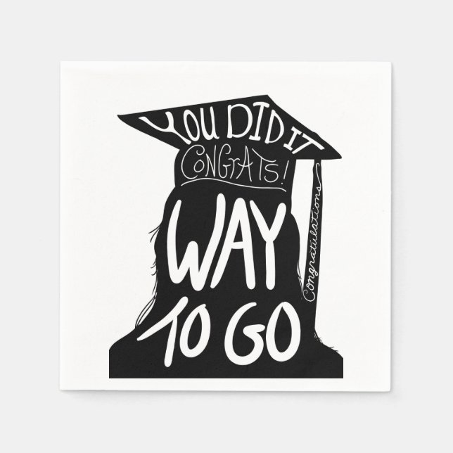 Studenten Gratulerar Pappersservett (Framsidan)