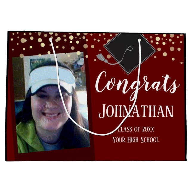 Studenten Gratulerar två fotopatrengångskorgen (Baksidan)