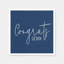 Studenten Gratulerart på marinblått