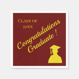 Studenten Gratulerart Välj Färg i skolan Pappersservett