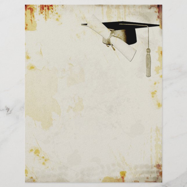 Studenten Grunge Letterhead (Framsida)